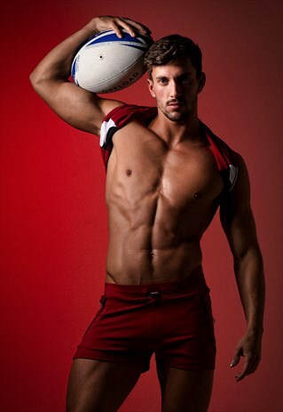 RUSH MINI SHORT CODE 22 IN RED
