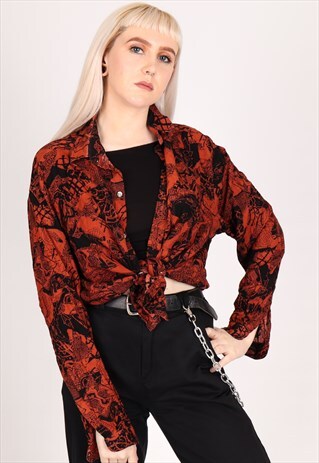 VINTAGE PATTERN SHIRT NS498