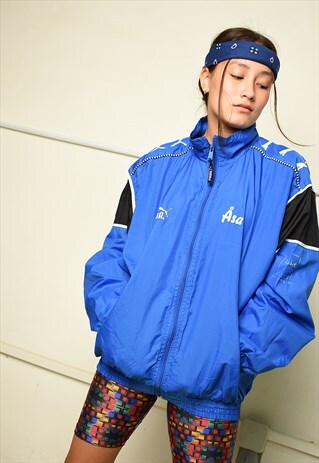 Y2K RETRO PUMA ATHLEISURE SPORTS BOMBER JACKET