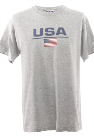 VINTAGE USA PRINTED T-SHIRT - M