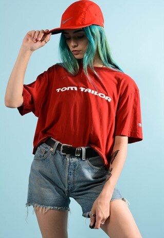 VINTAGE TOM TAILOR CROPPED SHIRT