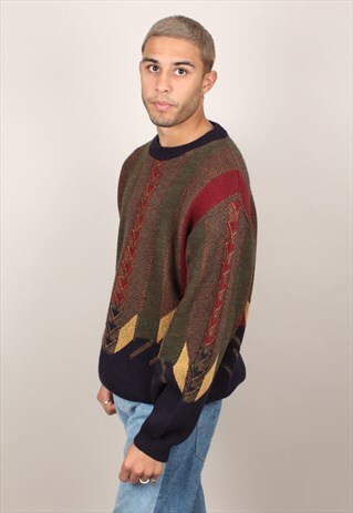 VINTAGE PATTERNED KNITTED JUMPER ASM1806