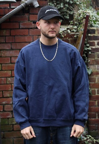 VINTAGE NAVY STARTER SWEATSHIRT LARGE