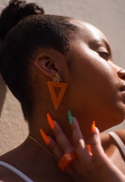 By Caprice-Kwai Orange Zest Earrings