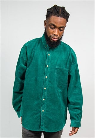 VINTAGE GREEN CORD SHIRT