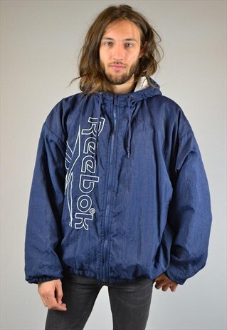 VINTAGE 90'S REEBOK PADDED JACKET WITH HOOD