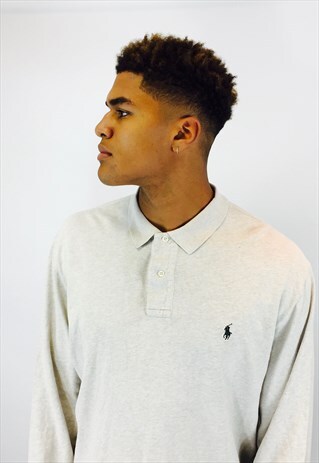 POLO BY RALPH LAUREN LONG SLEEVE EMBROIDERED POLO SHIRT