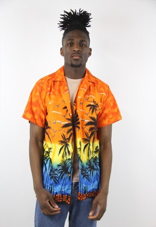 VINTAGE TROPICAL PATTERNED SHIRT