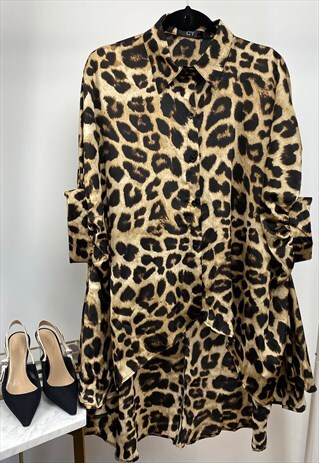 OVERSIZED SHIRT IN LEOPARD PRINT