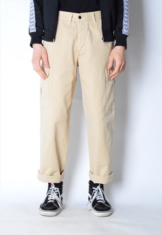 VINTAGE 90S BEIGE CARGO PANTS