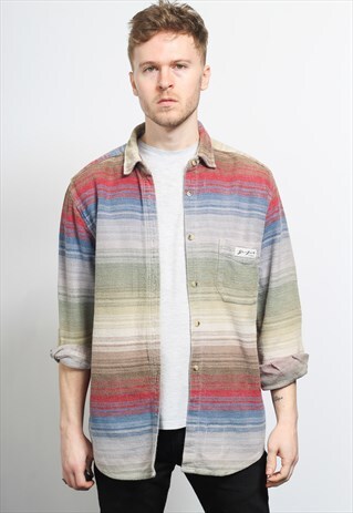 VINTAGE AZTEC PATTERNED SHIRT