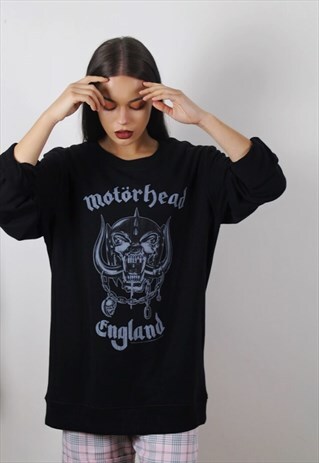 VINTAGE BLACK MOTORHEAD BAND SWEATSHIRT