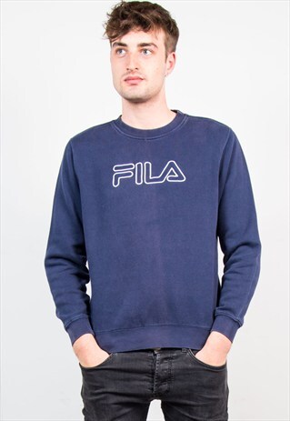 NAVY 90'S FILA SPORTS SWEATSHIRT
