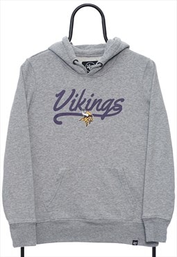 Vintage NFL Minnesota Vikings Sports Grey Hoodie Womens