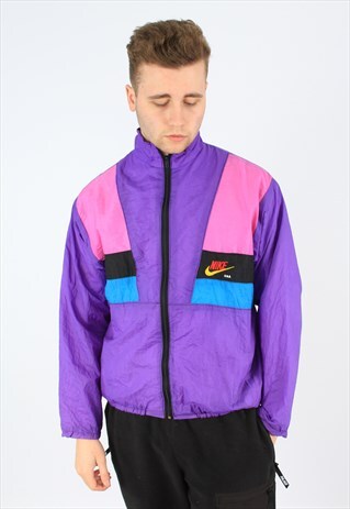 NIKE 90S VINTAGE COLOURBLOCK SPORTS TRACK JACKET
