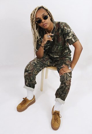 CAMO / CAMOUFLAGE ARMY SWEATPANTS / TROUSERS / JOGGERS