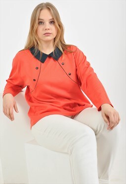 Vntage blouse in orange