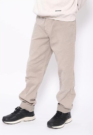 VINTAGE STONE ISLAND MARINA CORDUROY TROUSERS BEIGE
