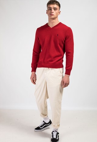 VINTAGE RALPH LAUREN V-NECK JUMPER