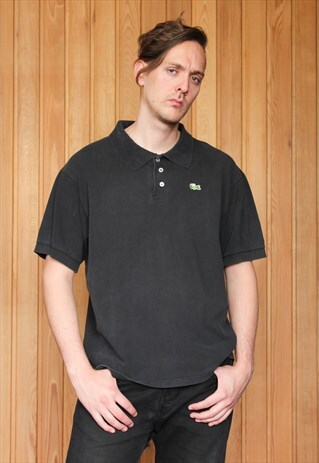 VINTAGE 1990S BLACK POLO SHIRT