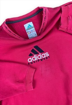 Adidas Equipment Vintage 90s Red sweatshirt Embroidered 