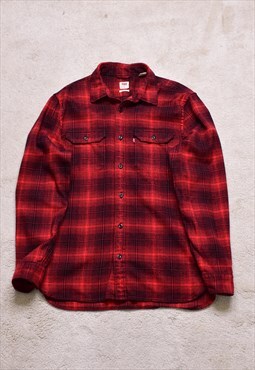 Vintage Levi's Red Black Check Flannel Shirt