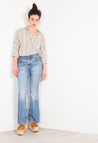 VINTAGE 80'S LEVI'S FLARE JEANS / S0067