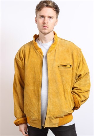 VINTAGE SUEDE BOMBER JACKET