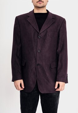 Vintage 90s Dark Purple Blazer