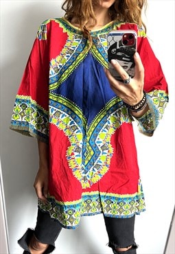 Dashiki Colorful Cotton Tunic 