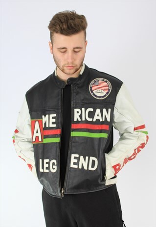 AMERICAN LEGEND RACING LEATHER JACKET