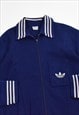 RARE VINTAGE 1970S ADIDAS TRACK JACKET IN NAVY BLUE