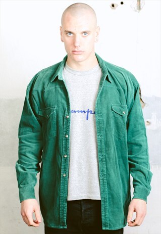 VINTAGE 90S THICK CORDUROY SHIRT