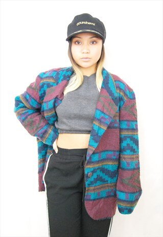 PSYCHEDELIC WEAVE AZTEC BLAZER (1990'S)