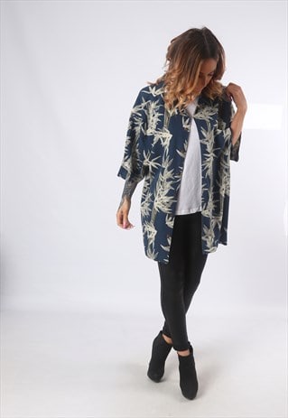 PRINT PATTERNED SHIRT OVERSIZED FITTED UK 18 - 20 (53S)