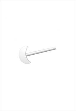 Moon Sterling Silver Nose Stud