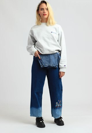 VINTAGE DR. SEVSS DENIM LONG LENGTH DUNGAREES