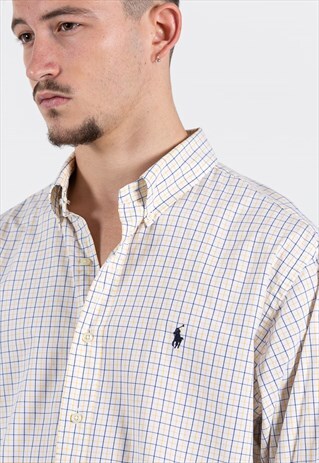 VINTAGE 80S POLO RALPH LAUREN SHIRT / S9214