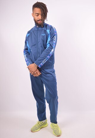 VINTAGE DIADORA FULL TRACKSUIT BLUE