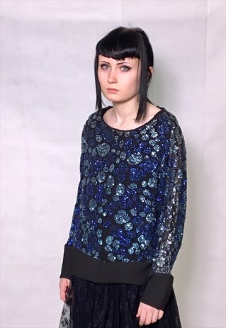 80S GLITTERY PARTY TOP