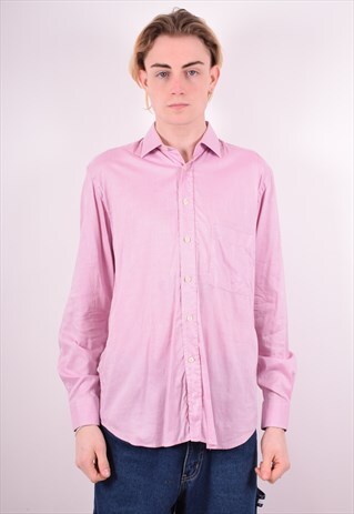 VALENTINO MENS VINTAGE SHIRT MEDIUM PURPLE 90S