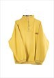 Vintage 1/4 zip Championship Sweatshirt in Yellow M