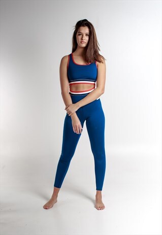HIGH WAISTED TRICOLOR CUT LEGGING