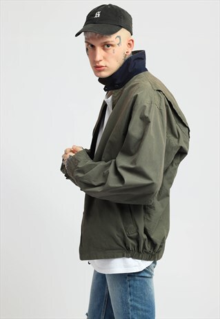 VINTAGE NAUTICA REVERSIBLE HARRINGTON JACKET