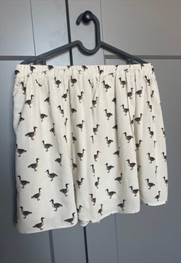 Vintage Duck Mini Cotton Skirt