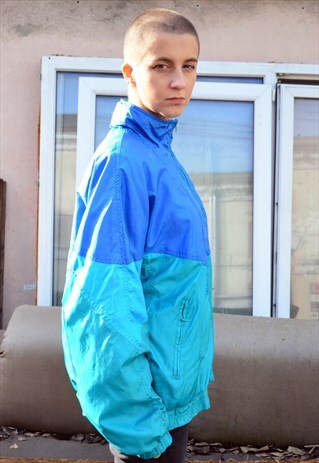 VINTAGE 90S OLDSCHOOL SHELL TRACK JACKET
