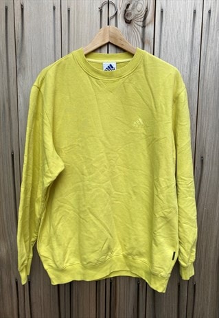 vintage yellow adidas sweatshirt