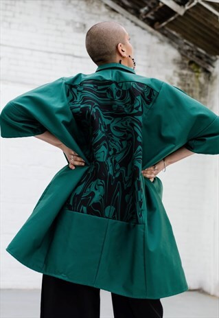 SACK SMOCK- GREEN IVY