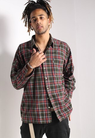 VINTAGE CHECK FLANNEL SHIRT MULTI