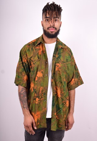 MENS VINTAGE SHIRT XL MULTI 90'S